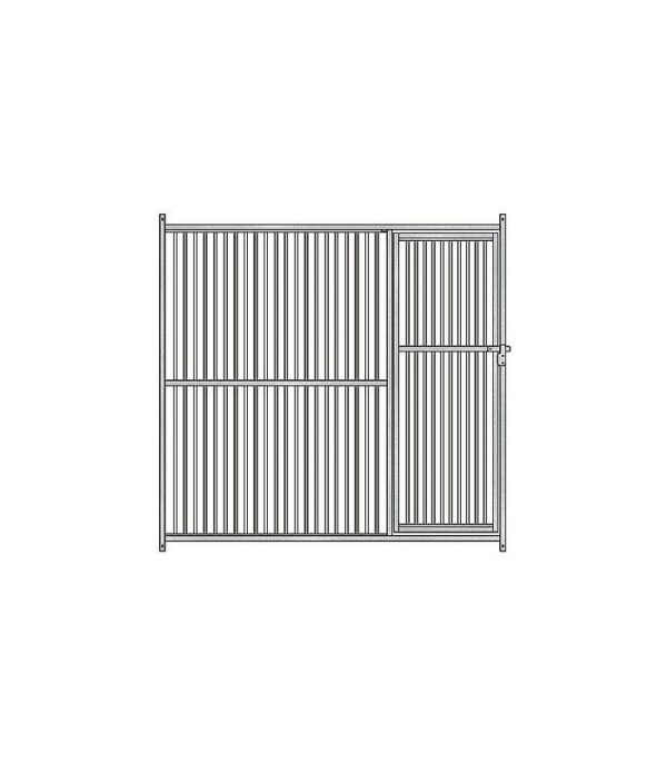 PANEL FRONTAL BARRAS A 5 CM PERRERA GALVANIZADA